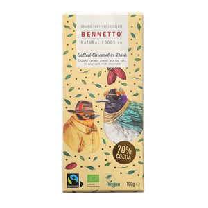 Bennetto Chocolate 100g - Salted Caramel - Funky Gifts NZ