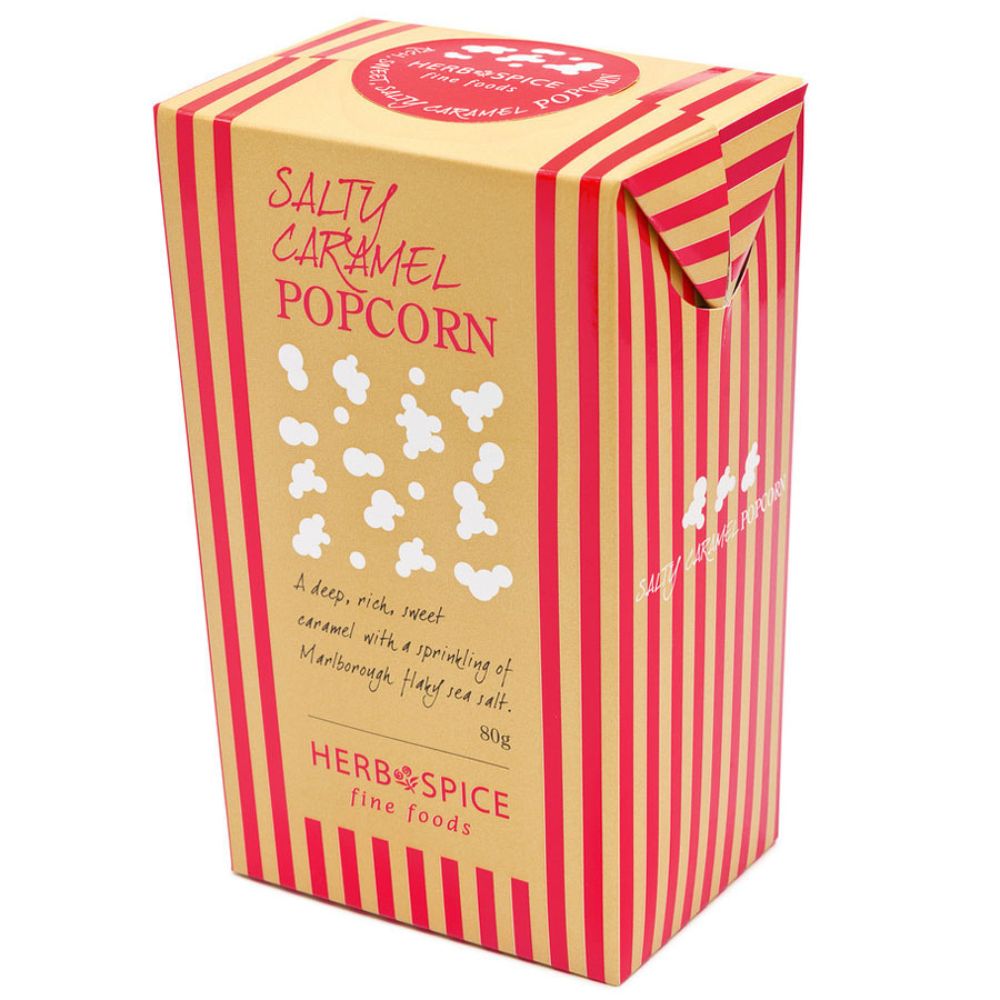 Salty Caramel Boxed Popcorn - Funky Gifts NZ