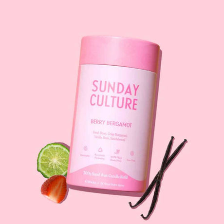 Sunday Culture Sand Wax Ready To Pour - Berry Bergamot 300g - Funky Gifts NZ