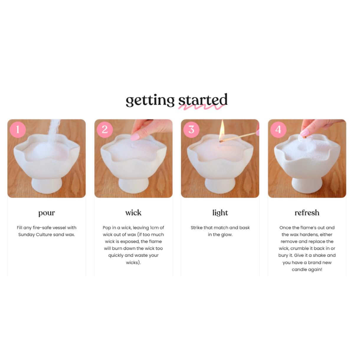 Sunday Culture Sand Wax Ready To Pour - Berry Bergamot 650g - Funky Gifts NZ