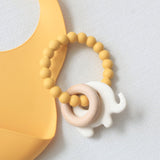 Splosh Silicone Baby Teether Elephant Mustard - Funky Gifts NZ