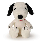 Sitting Snoopy Corduroy Cream 12cm - Funky Gifts NZ