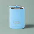 Ceramic Coffee Cup with Hinged Lid - Sky Blue - Funky Gifts NZ