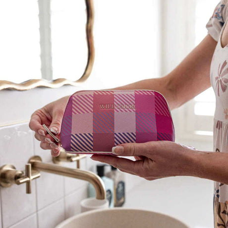 Wild Emery Small PinkToiletry Bag - Funky Gifts NZ