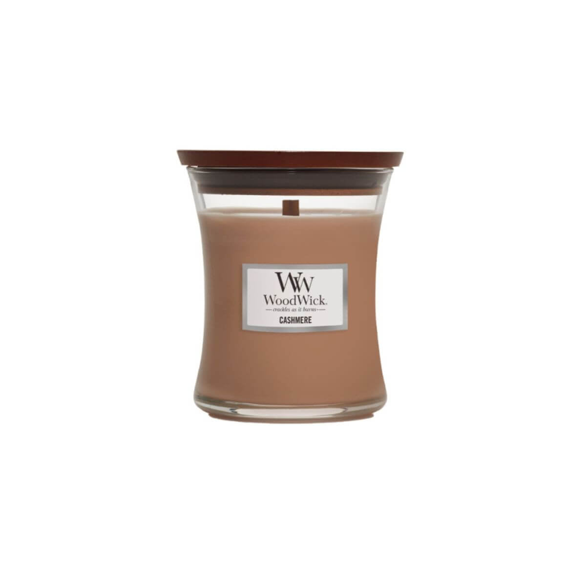 Small WoodWick Scented Soy Candle - Cashmere - Funky Gifts NZ