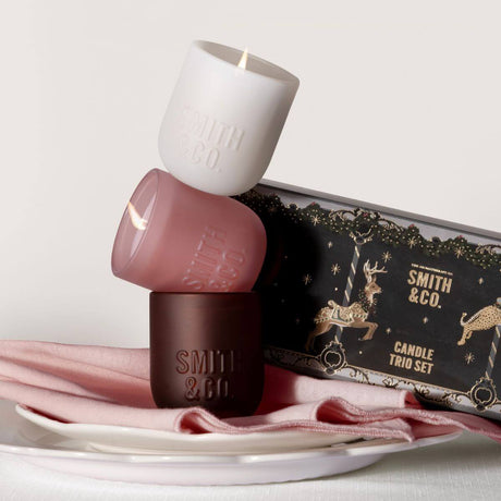 Smith & Co Candle Trio Set Gift Set - Limited Edition - Funky Gifts NZ