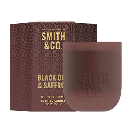 Smith & Co 80g Candle - Black Oud & Saffron - Limited Edition - Funky Gifts NZ