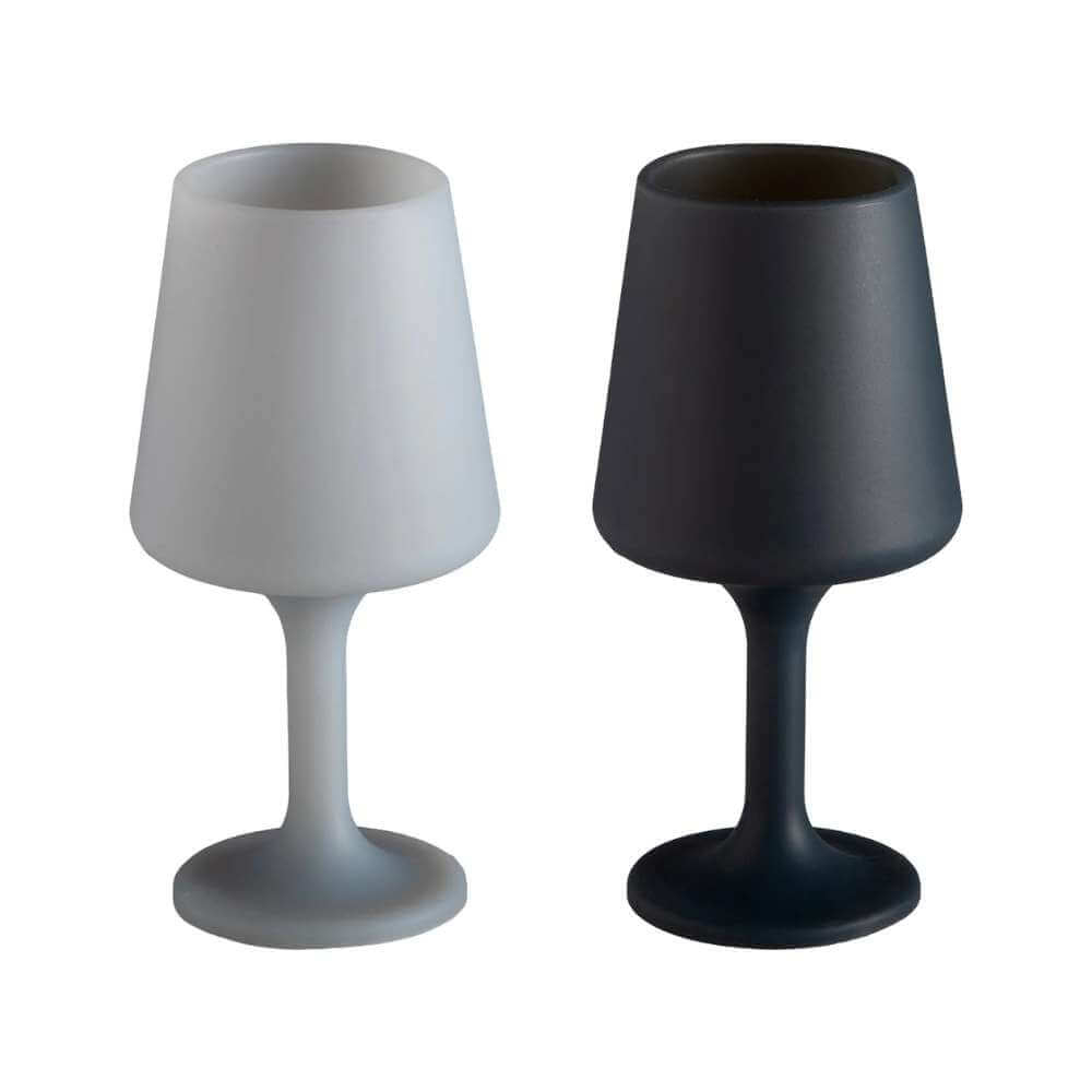 Swepp Silicone Unbreakable Wine Glasses - Smoke + Storm - Funky Gifts NZ