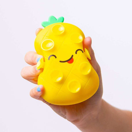 Snappies Suction Cup Fidget – Pineapple - Funky Gifts NZ