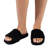 SnuggUps Women's Open Toe Black - Funky Gifts NZ