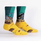 Sock It To Me - Men's Crew Socks - Skeleton Crew (Glow-in-the-Dark) - Funky Gifts NZ