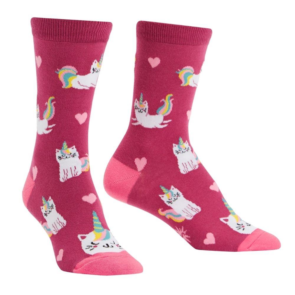 Sock It To Me - Women's Crew Socks - Look At Meow - Funky Gifts NZ