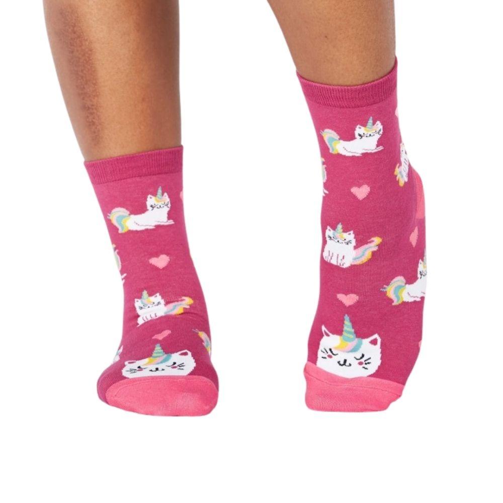 Sock It To Me - Women's Crew Socks - Look At Meow - Funky Gifts NZ