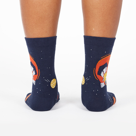 Sock It To Me - Women's Crew Socks - Fly Me To The Sun - Funky Gifts NZ