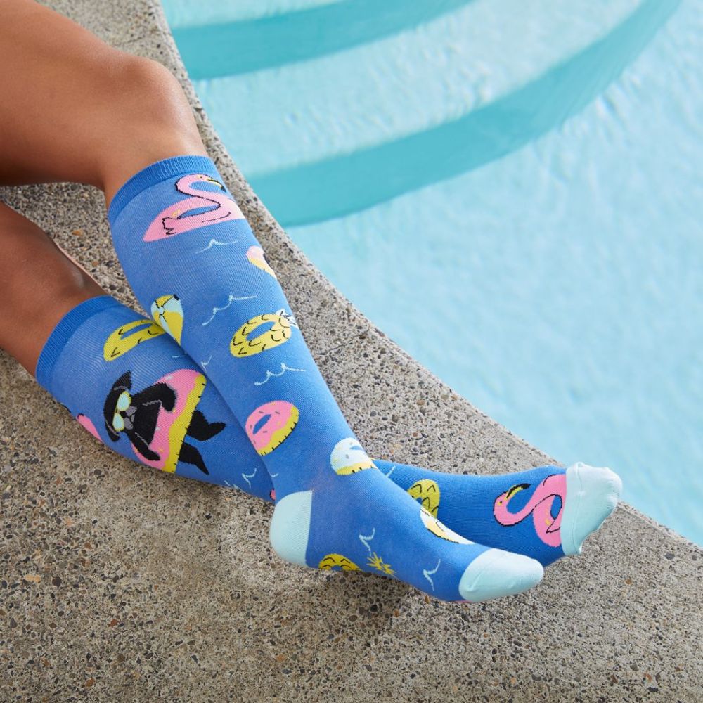 Sock It To Me - Knee High Socks - Summer Puggin' - Funky Gifts NZ