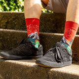 Sock It To Me - Men's Crew Socks - Dinosaur Days (Glows-in-the-Dark) - Funky Gifts NZ