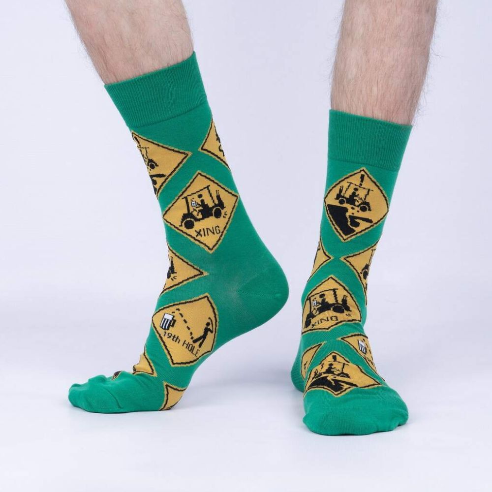 Sock It To Me - Men's Crew Socks - Golf Xing - Funky Gifts NZ