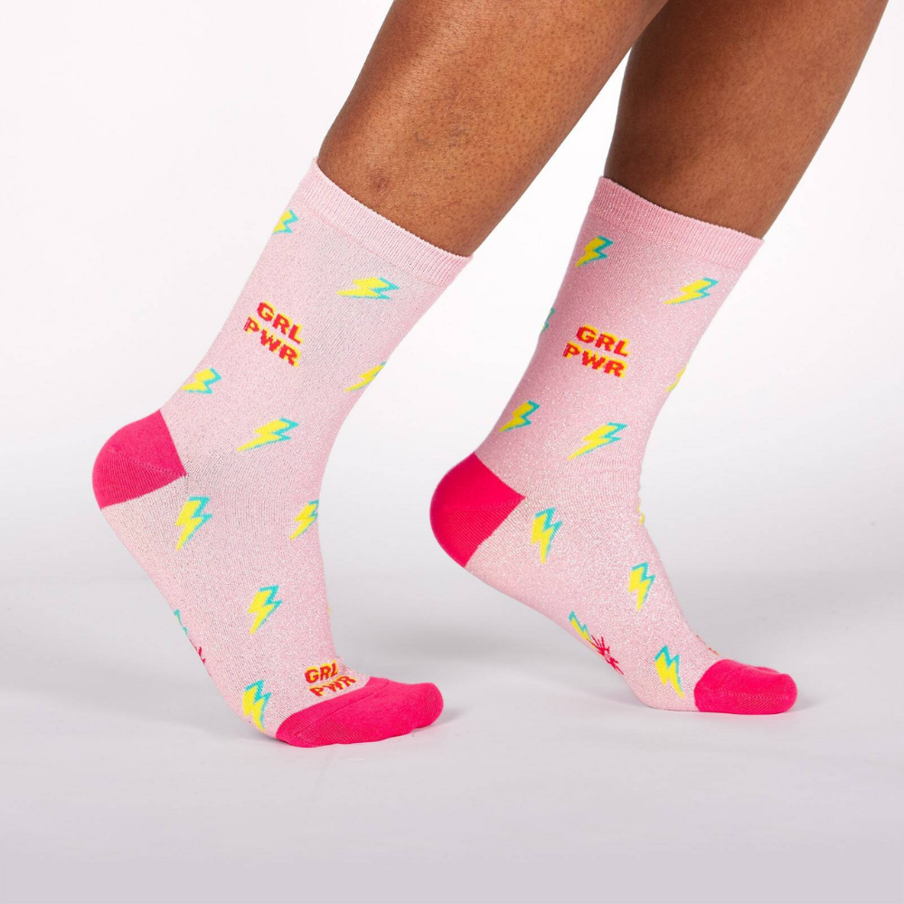 Sock It To Me Socks - Women's Crew - United We Shine - Funky Gifts NZ