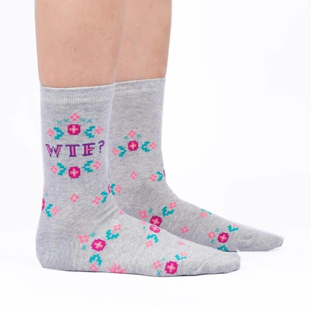 Sock It To Me Socks - Women's Crew - WTF - Funky Gifts NZ