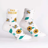 Sock It To Me Socks - Women's Turn Cuff - Yas Queen - Funky Gifts NZ