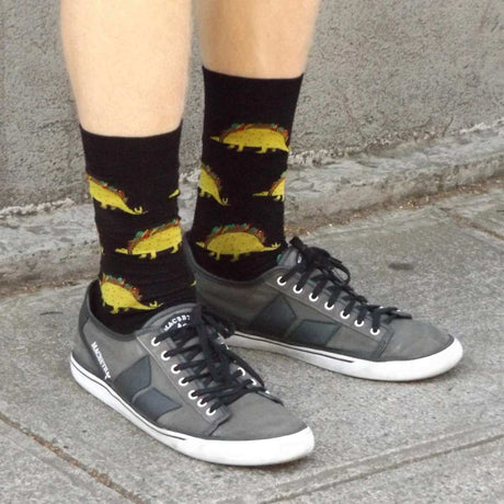 Sock It To Me - Men's Crew Socks - Tacosaurus - Funky Gifts NZ