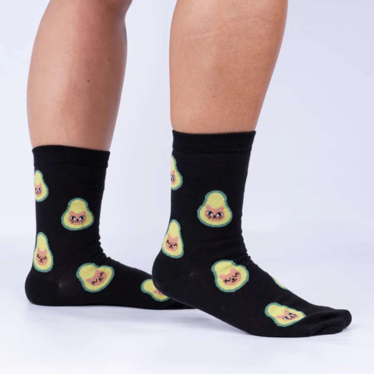 Sock It To Me Socks - Women's Crew - Avocato - Funky Gifts NZ