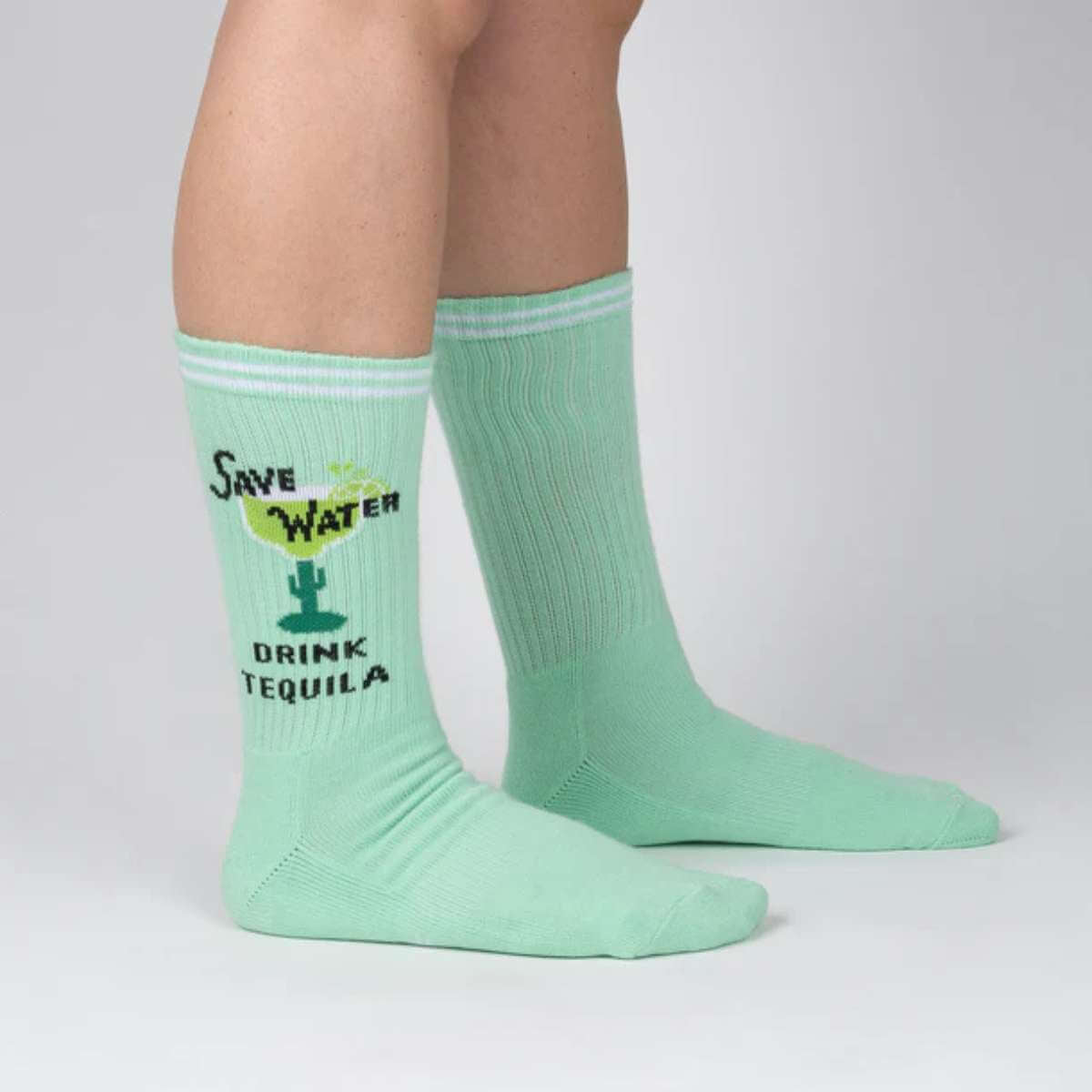 Sock It To Me Socks - Men's Crew - Save Water - Funky Gifts NZ