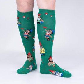 Sock It To Me - Knee High Socks - Hanging With the Gnomes - Funky Gifts NZ