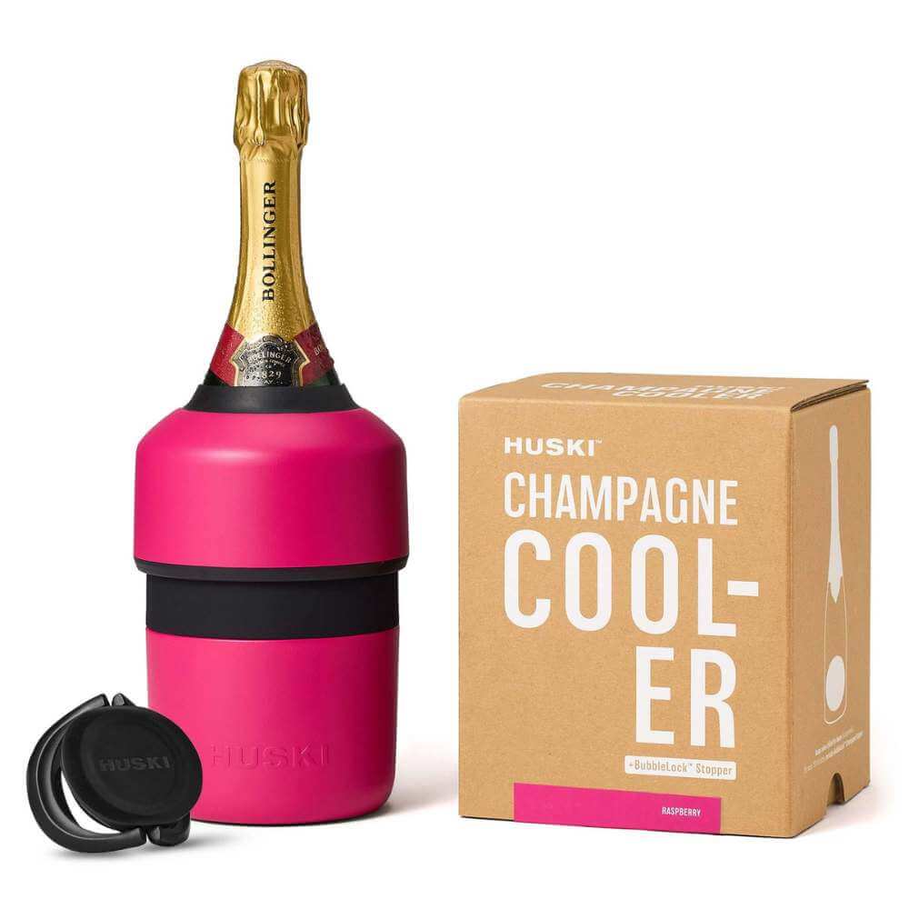 Huski Champagne Cooler - Sorbet Raspberry - Funky Gifts NZ