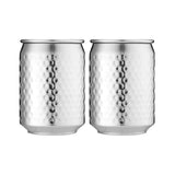 Spencer Hammered Tumbler Set - Silver - Funky Gifts NZ