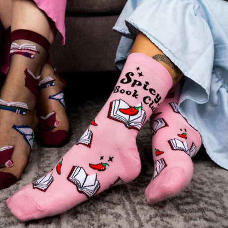 Sock It To Me Socks - Women's Crew - Spicy Book Club - Funky Gifts NZ