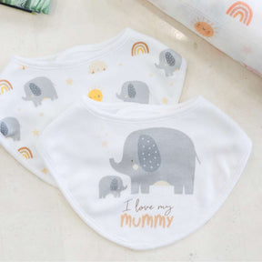 Splosh Baby Elephant Bib Set - Funky Gifts NZ