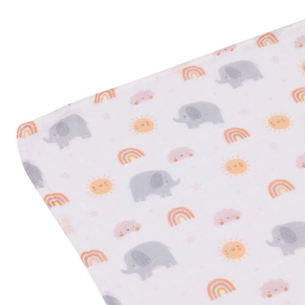 Splosh Baby Elephant Muslin Wrap - Funky Gifts NZ