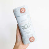 Splosh Baby Lion Muslin Wrap - Funky Gifts NZ