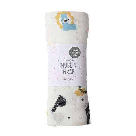 Splosh ABC Muslin Wrap - Funky Gifts NZ