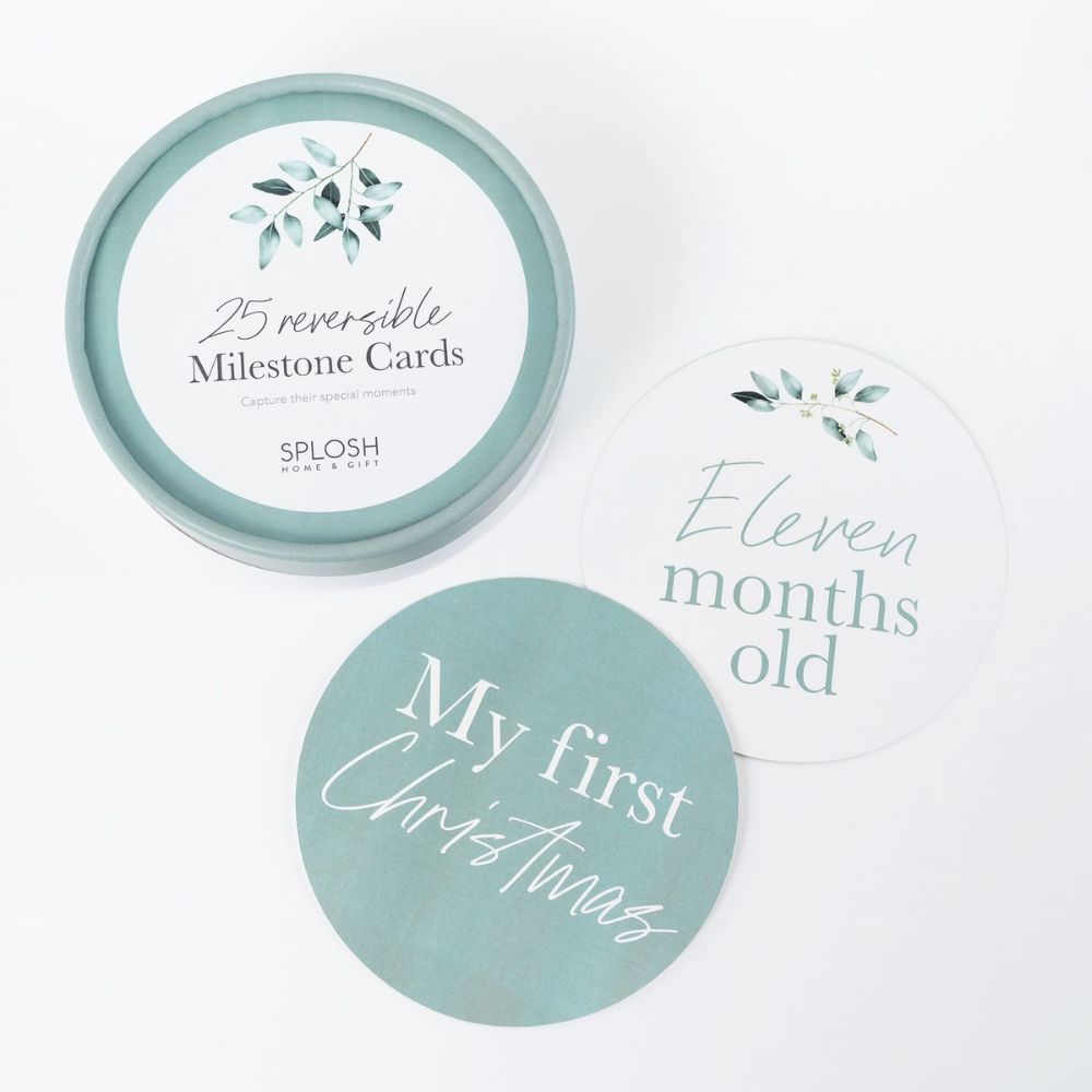 Milestone Cards - Eucalyptus - Funky Gifts NZ