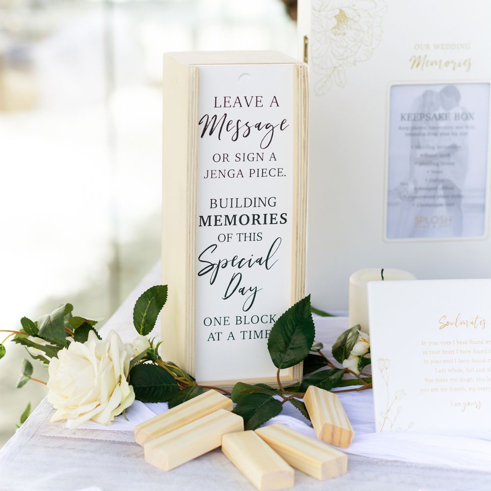 Splosh Wedding Signature Jenga - Funky Gifts NZ