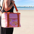 Floral Picnic Cooler - Pink Retro - Funky Gifts NZ