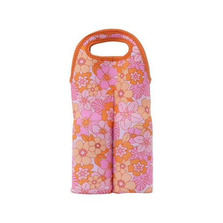 Picnic Double Wine Cooler - Pink Retro - Funky Gifts NZ