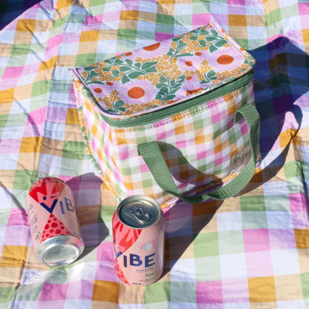 Picnic Lunch Bag - Green Spring - Funky Gifts NZ