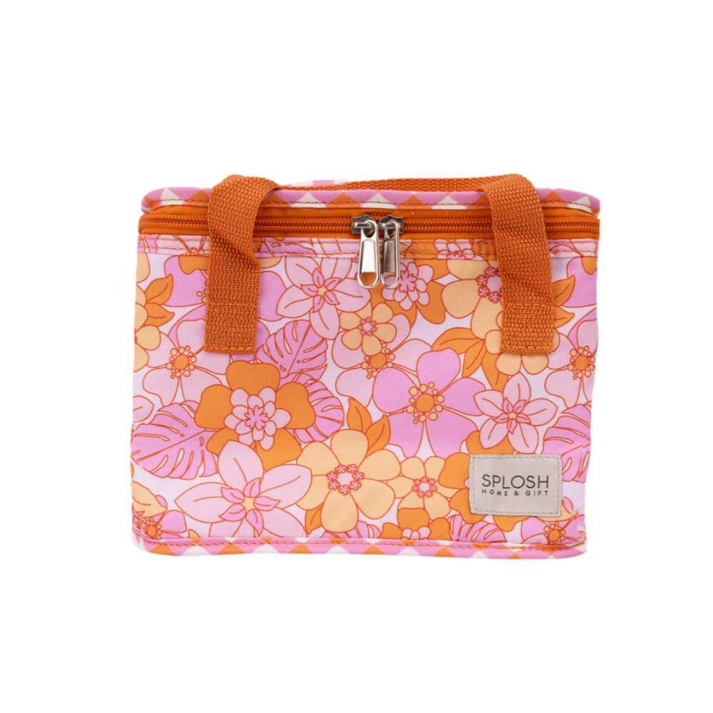Picnic Lunch Bag - Pink Retro - Funky Gifts NZ
