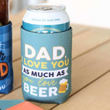 Father's Day Love Beer Stubby Cooler - Funky Gifts NZ