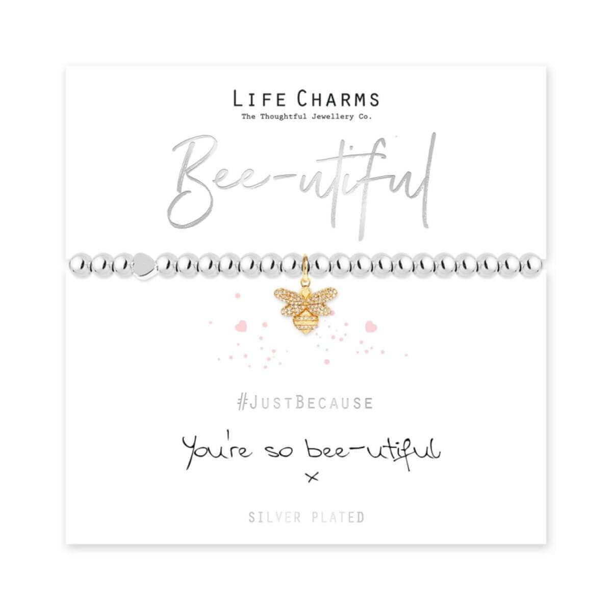 Life Charms Bracelet - Bee-utiful - Funky Gifts NZ