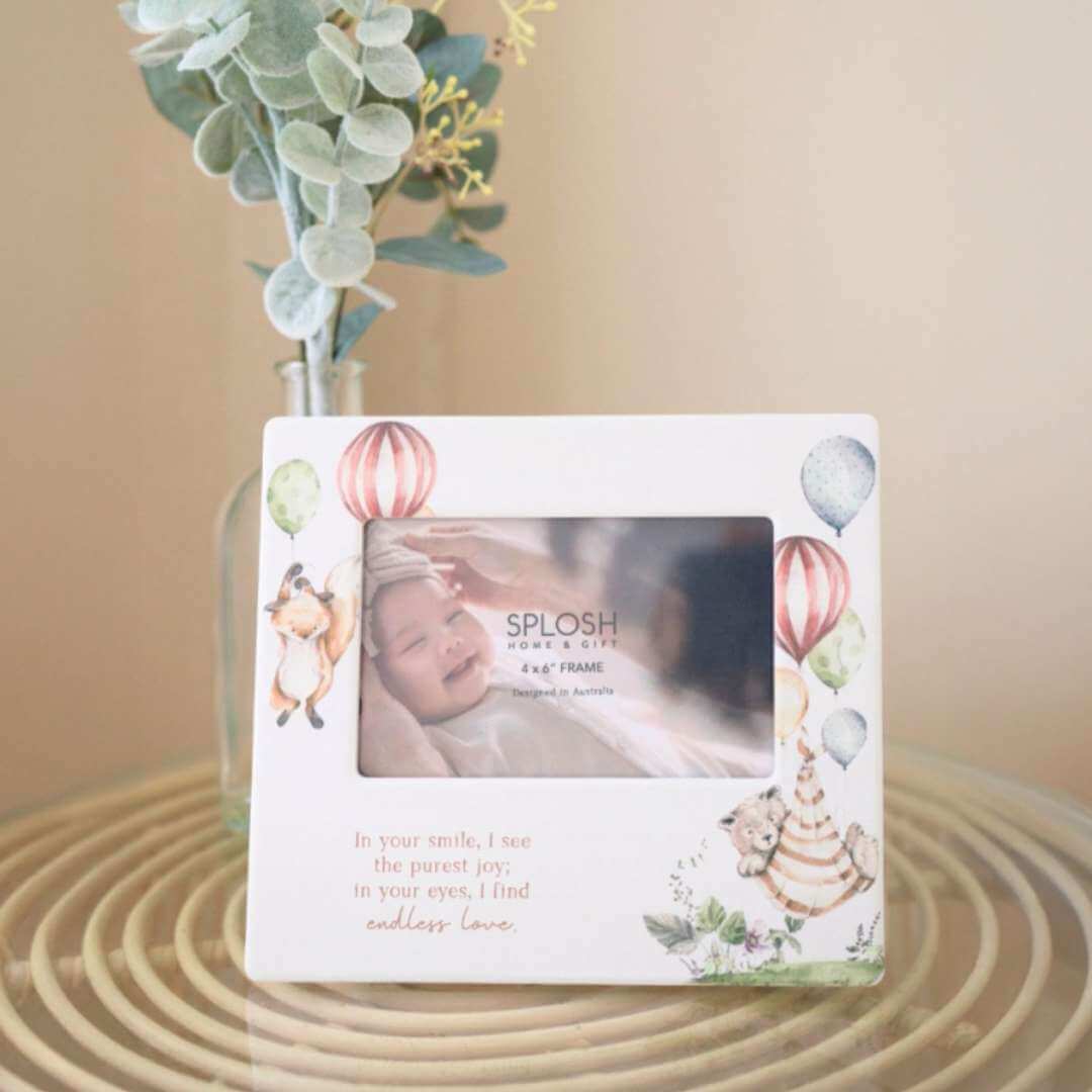 Splosh Tiny Wonders Smile 4x6 Ceramic Frame - Funky Gifts NZ