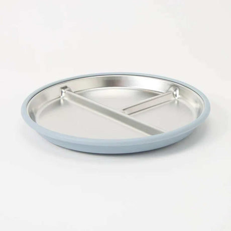 Stainless Steel Divided Plate With Suction Base - Funky Gifts NZ