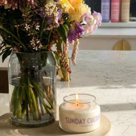 Sunday Culture Sand Wax - Passionfruit & Lime Candle - Funky Gifts NZ