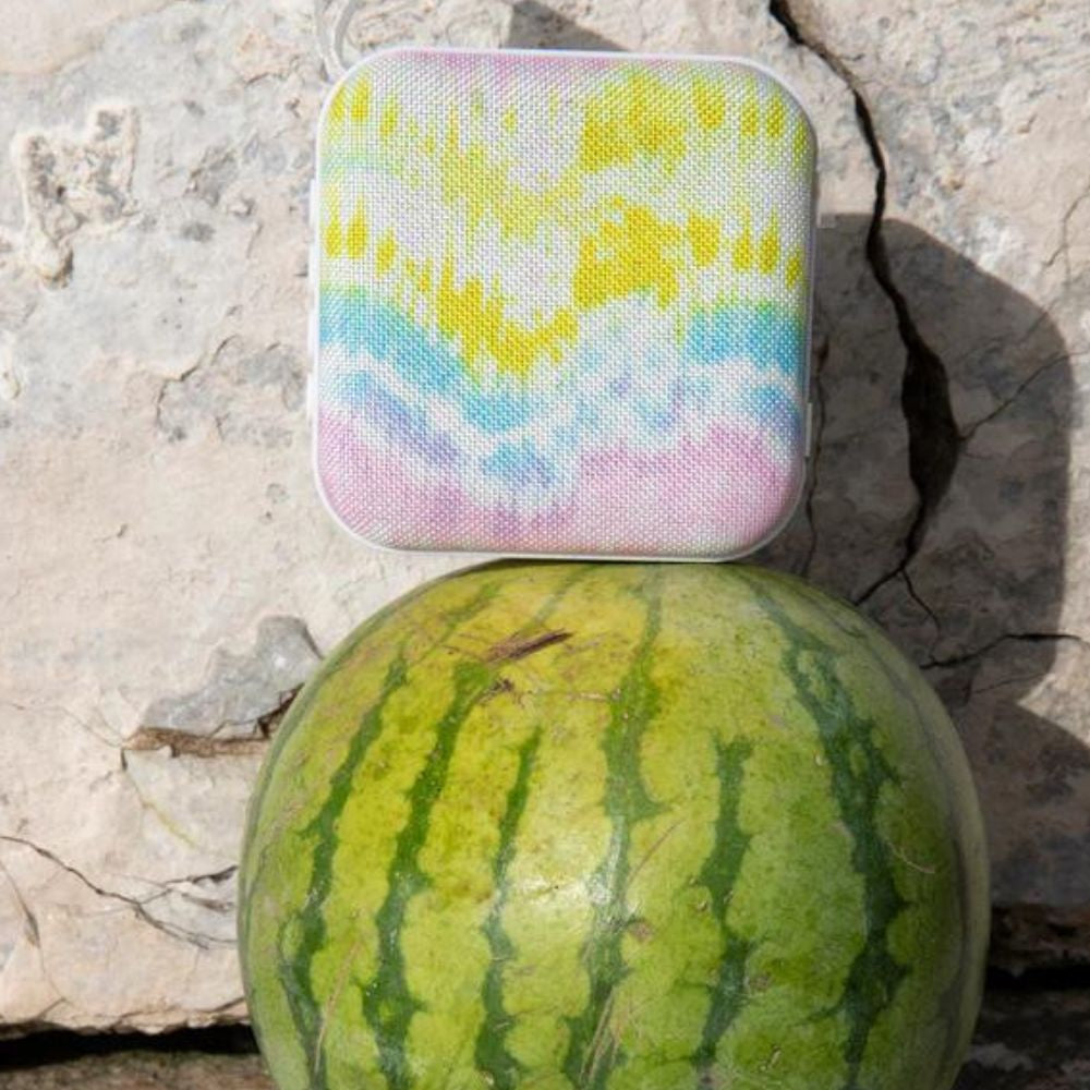 SunnyLife Travel Speaker - Tie Dye Sorbet - Funky Gifts NZ