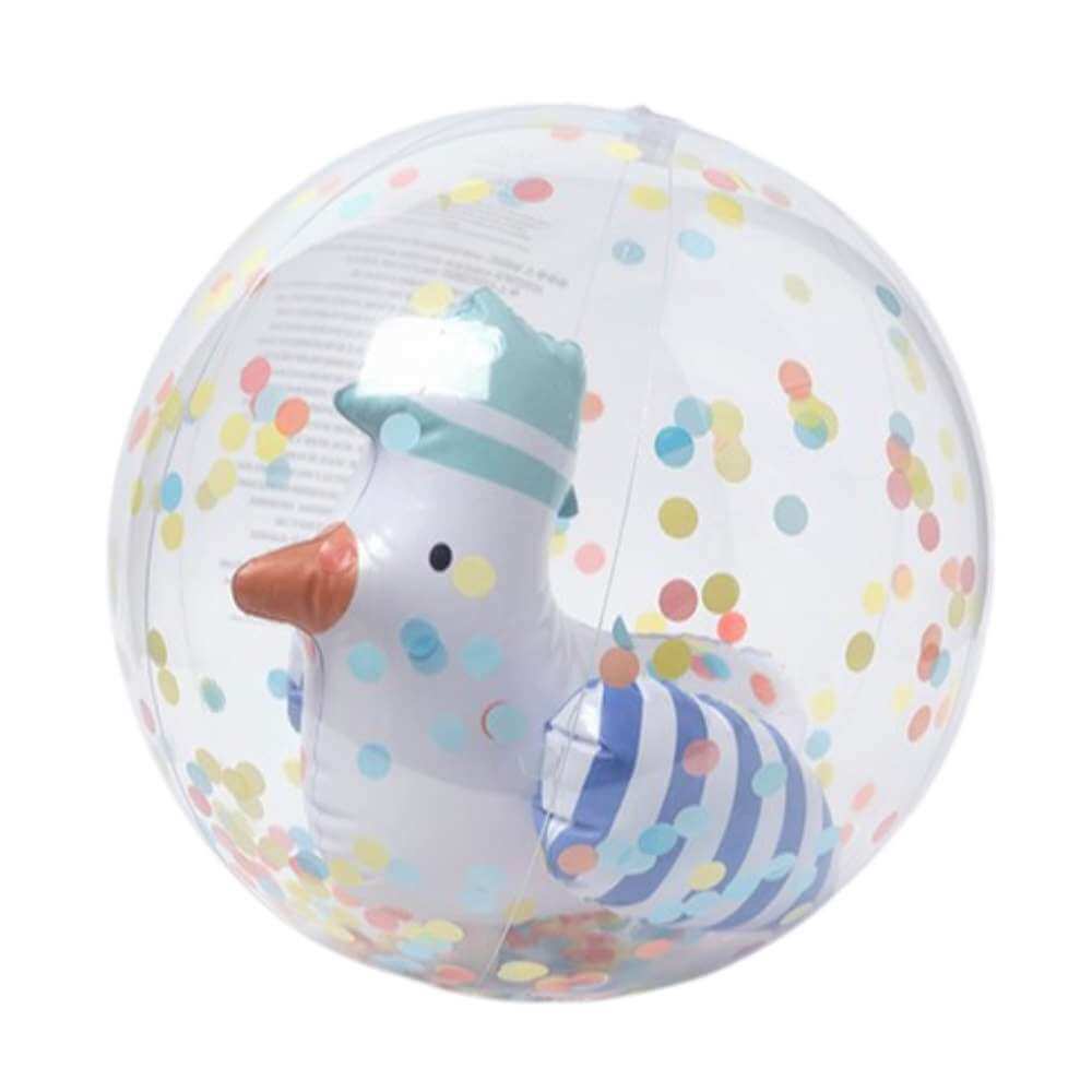 SunnyLife 3D Inflatable Beach Ball Sid The Seagull - Funky Gifts NZ