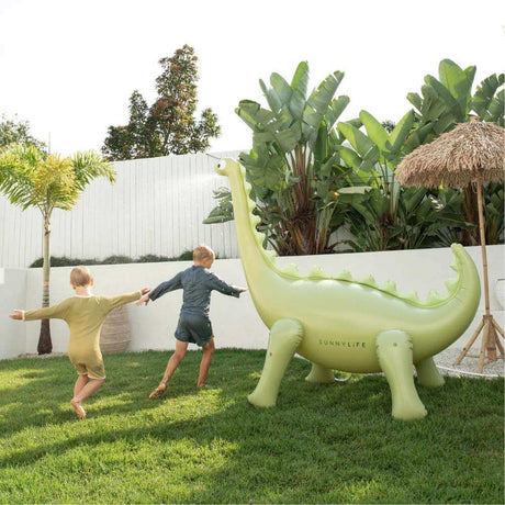SunnyLife Dino Giant Sprinkler Into the Wild Khaki - Funky Gifts NZ