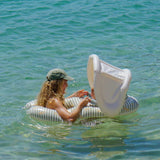 SunnyLife Float Together Baby Seat Duck Sage Stripe - Funky Gifts NZ